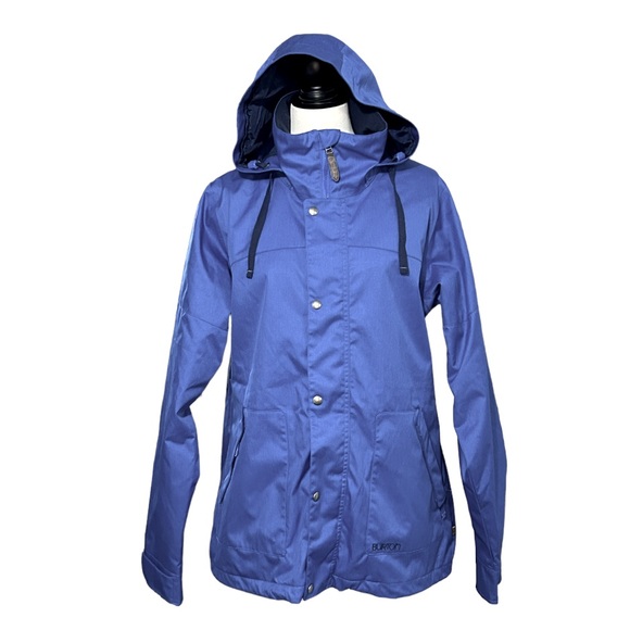 Burton Jackets & Coats Copy Nwot Burton Blue Dryride Long Hooded